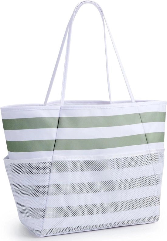 Borsa da Spiaggia per Donne - Grande Tote Impermeabile e Anti Sabbia con Maniglie per Spalle