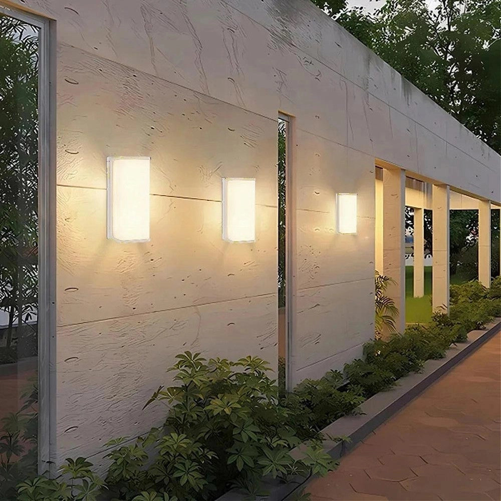 Trade Shop - Applique Led Da Esterno Facciate Giardino Moderno Lampada Da Muro 10w Ip65 643-b - -bianco Naturale      -