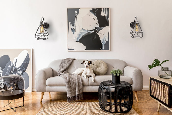 Lampada Da Muro Loft Black Chrome 392230