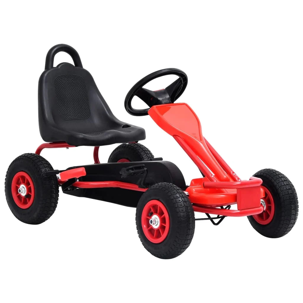 Go-kart a pedali con gomme rosse 02_0005243