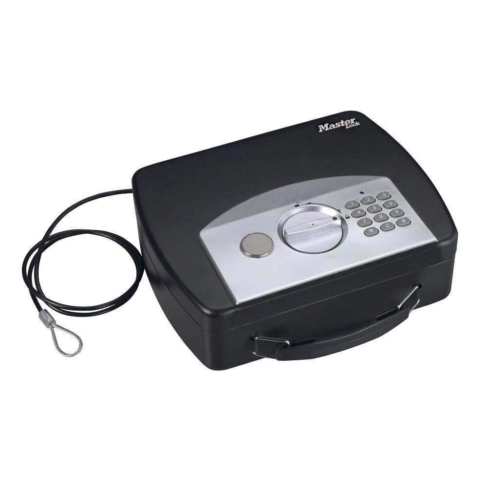 MASTER LOCK P008EML Cassetta di sicurezza portatile 2,17 L Acciaio Nero