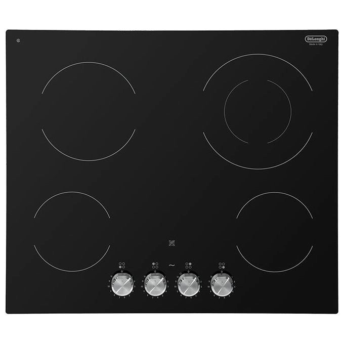 De’Longhi PVC 61 FK piano cottura Nero Da incasso 60 cm Ceramica 4 Fornello(i)