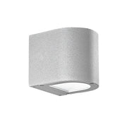 Silver Applique LED 4,5W Monoemissione Tonda Grigia 3000K 60° IP65 - Rossini Group | Illuminazione da Parete per Esterni di Design