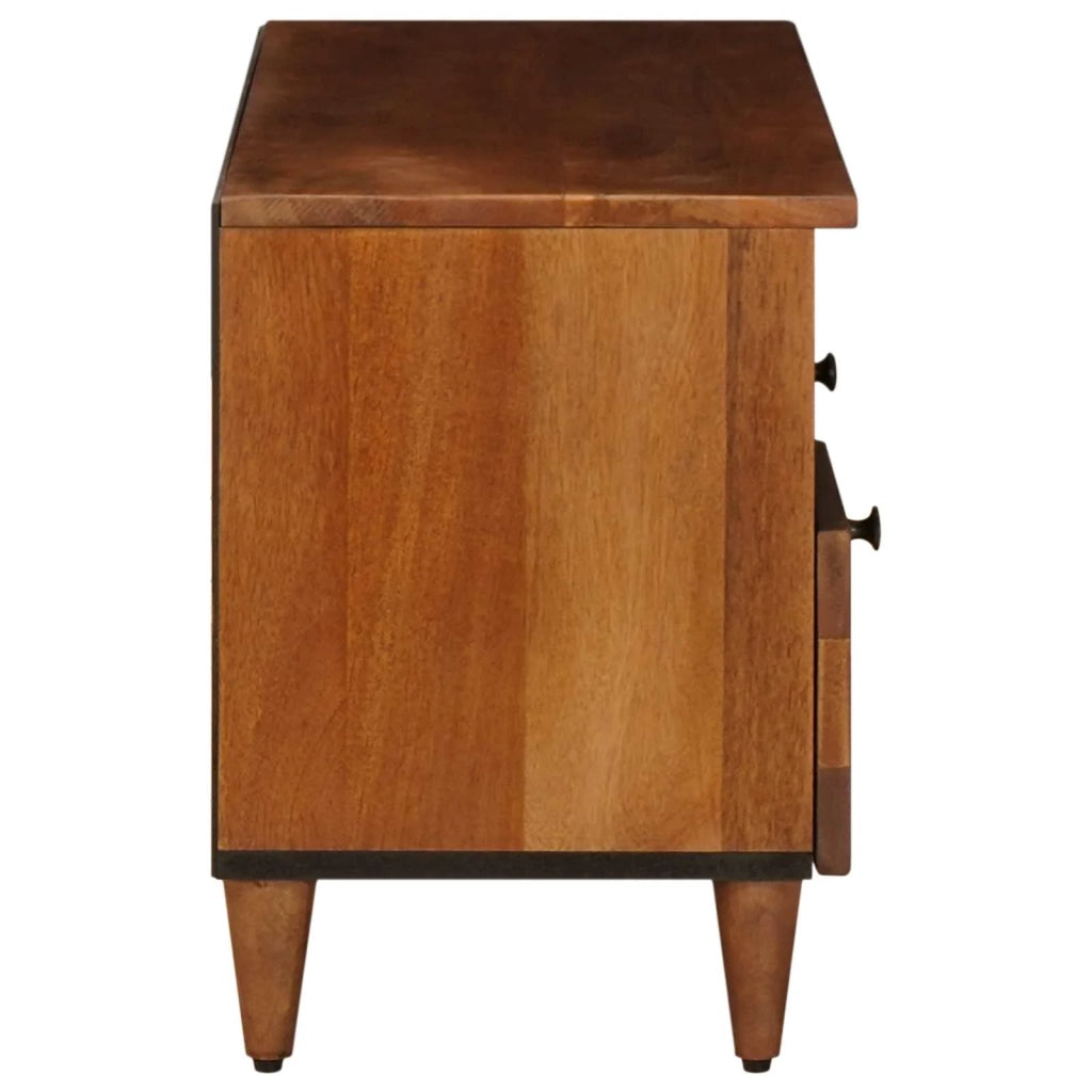 Mobile TV Noce 100 x 33 x 46 cm Legno di mango massello