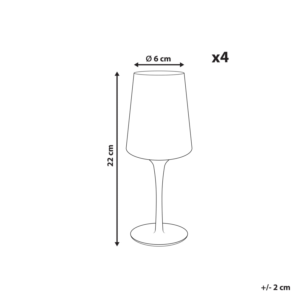 Set di 4 calici da vino rosso e bianco in vetro grigi soffiati a mano 36 cl aperitivo cena