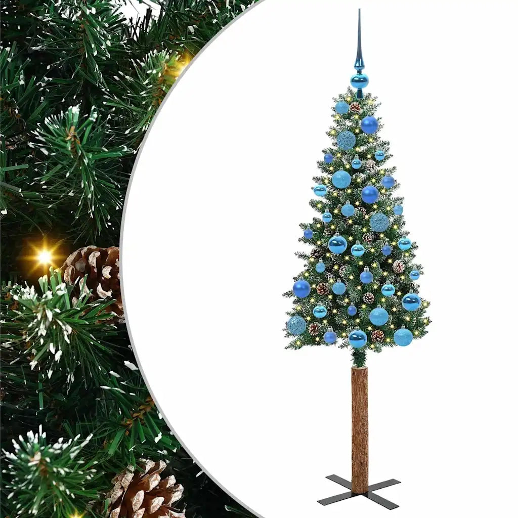 Albero di Natale snodato con 150 LED con supporto Verde 150 cm 3394893
