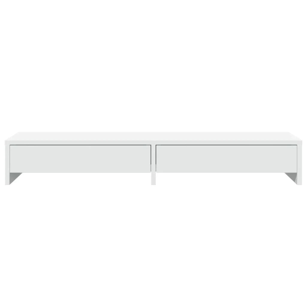 Supporto per monitor mobile da scrivania con cassetti legno ingegnerizzato bianco 02_0044934