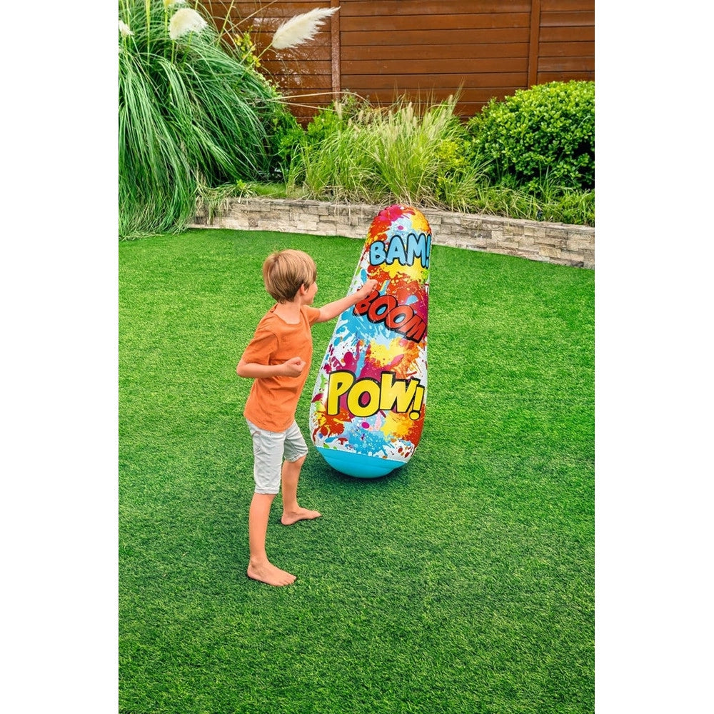 Trade Shop - Pungiball Sempreimpiedi Sacco Boxe Comic Blast Design Fumetti 48x46x119cm Bambini 52630 -