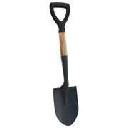 Pala Nero 68,5 cm Acciaio Rivestito e Legno Massiccio CFW5724160