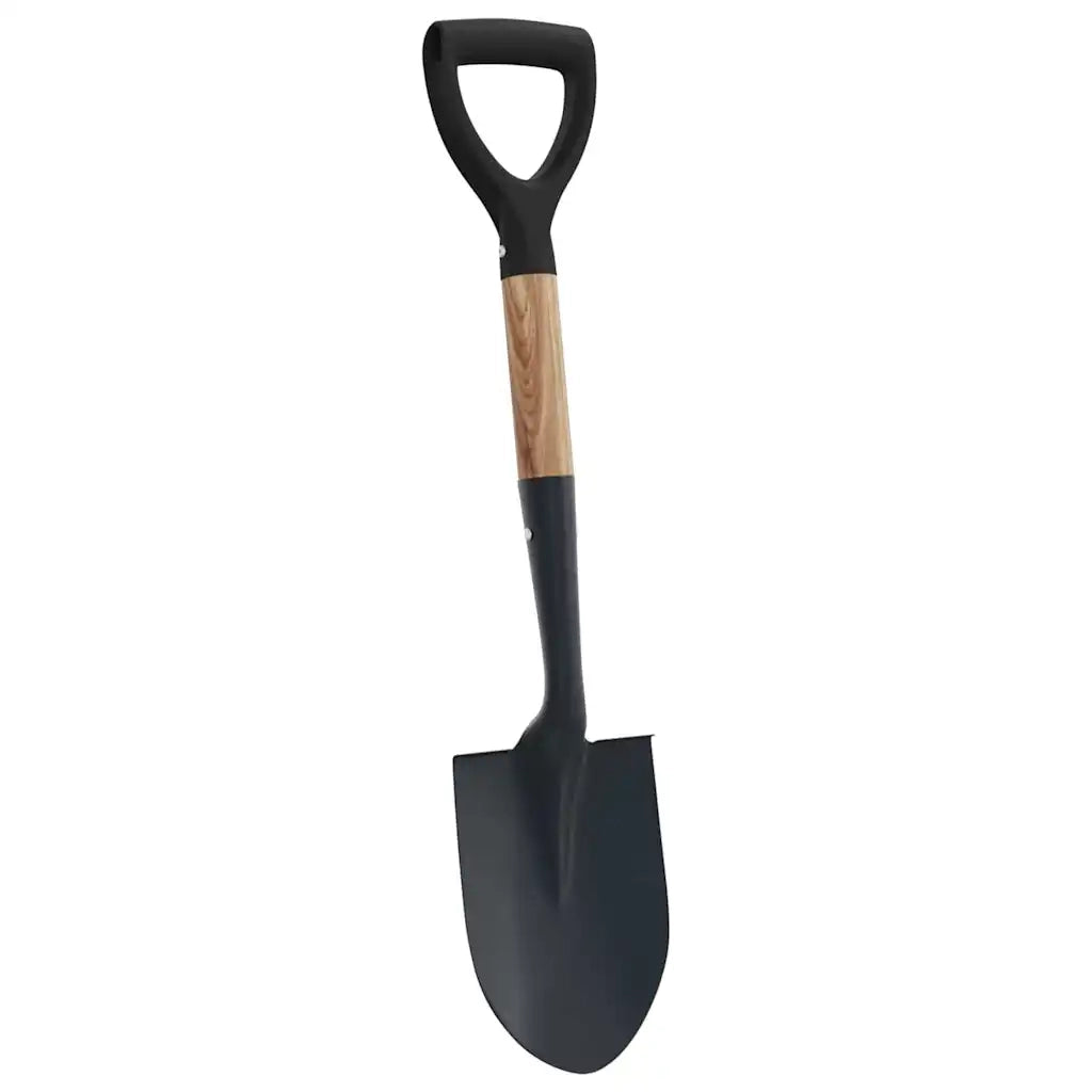 Pala Nero 68,5 cm Acciaio Rivestito e Legno Massiccio CFW5724160