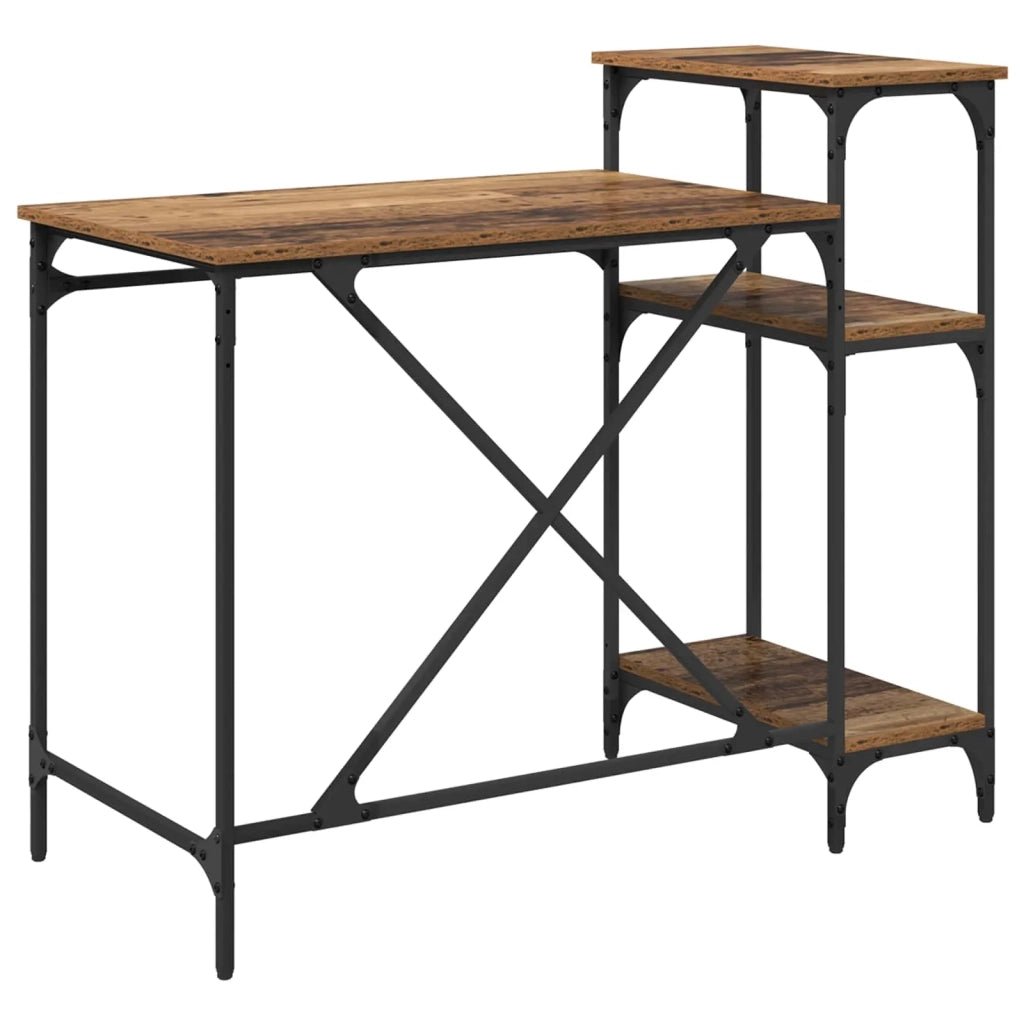 Scrivania | Tavolo da Ufficio Legno vecchio 105 x 50 x 90 cm Legno multistrato