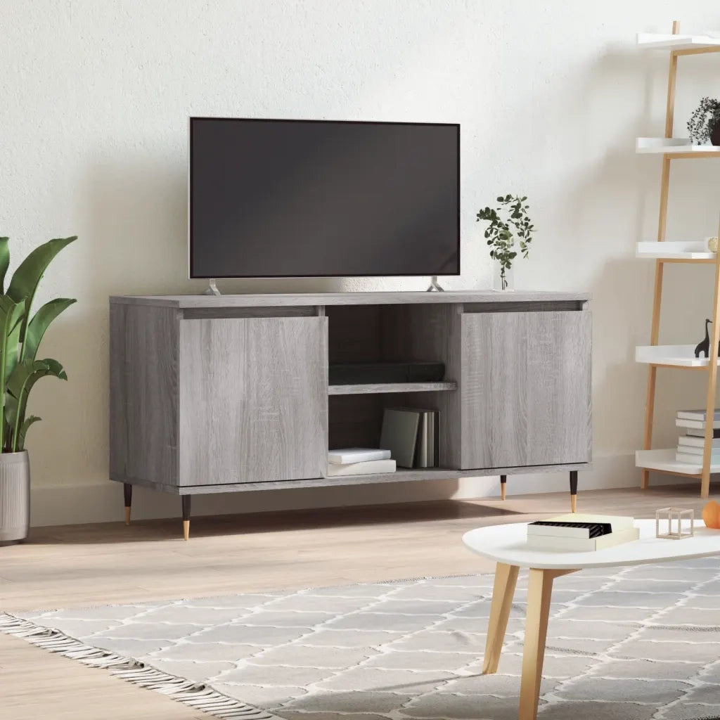 Mobile TV | Armadietto TV | Mobile Porta TV Grigio Sonoma 104x35x50 cm in Legno Multistrato