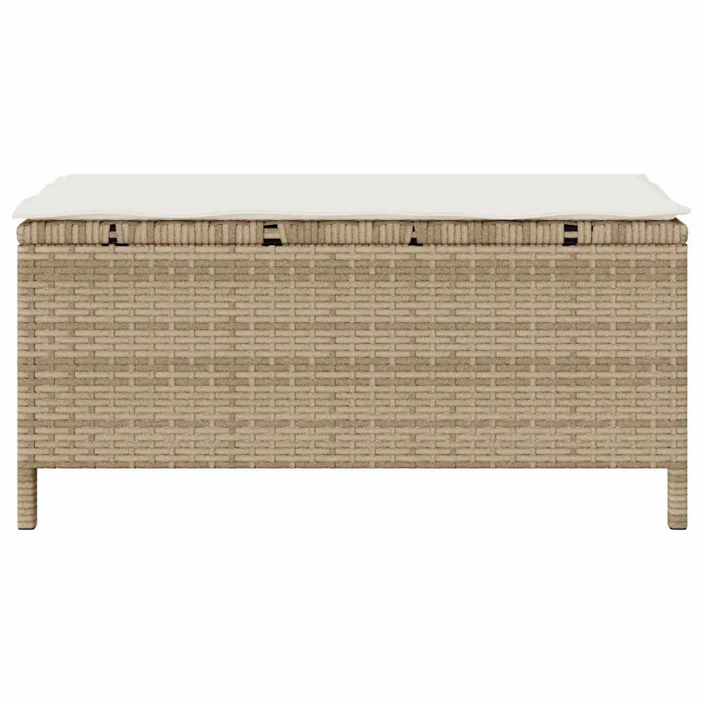 Set da Pranzo per Giardino Beige polyrattan 42007908