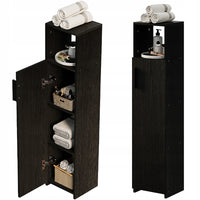 MOBILE DA BAGNO A COLONNA STRETTO LOFT NERO – MODERNO 101 CM