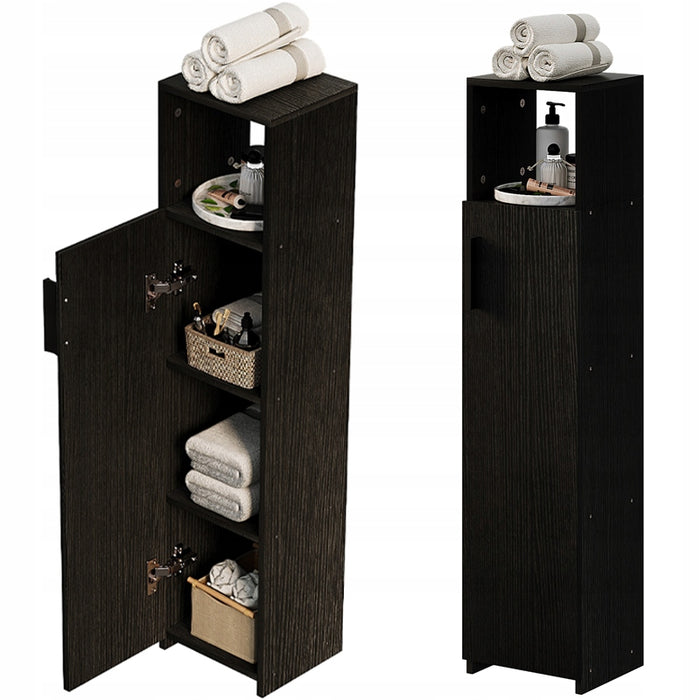 MOBILE DA BAGNO A COLONNA STRETTO LOFT NERO – MODERNO 101 CM