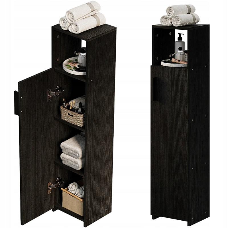 MOBILE DA BAGNO A COLONNA STRETTO LOFT NERO – MODERNO 101 CM