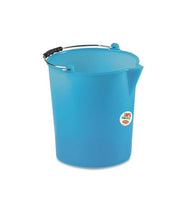 Secchio acqua in polietilene con becco e Manico 17 litri blu