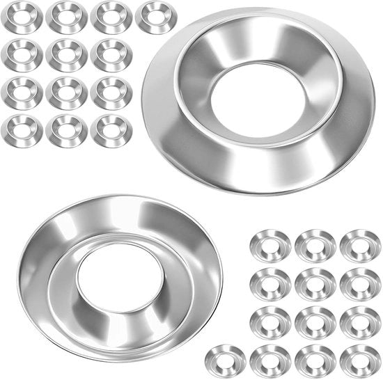 Ferritiere per Decorazione - 40 Unità - M4 x 13 mm - Acciaio Inossidabile 304 - Anelli di Chiusura - Chiusure Decorative - Supporto affidabile - Anello di chiusura