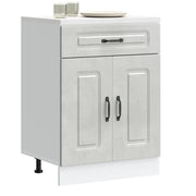 Base da Cucina Kalmar Grigio Cemento in Legno Multistrato 853491