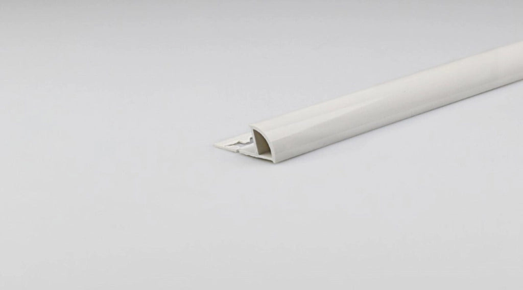 Profilo Jolly Tondo Mm 10X2,50 Mt Bianco Lucido In Pvc Set 5 Pezzi - Arcansas