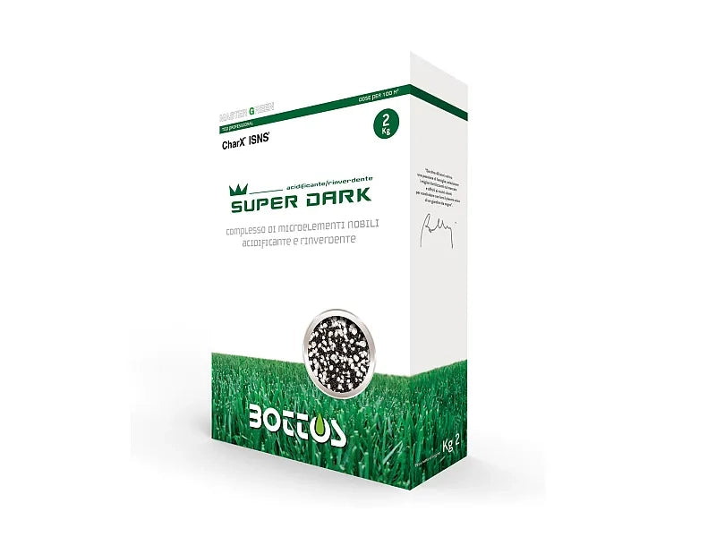 Bottos Super Dark 2 Kg: Acidificante e Rinverdente per Tappeti Erbosi