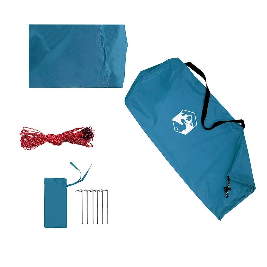Telone da campeggio | Tenda da campo Blu 300x294 cm Impermeabile