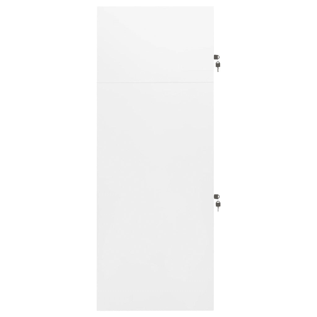 Armadietto per Sella Bianco 53x53x140 cm in Acciaio 339599