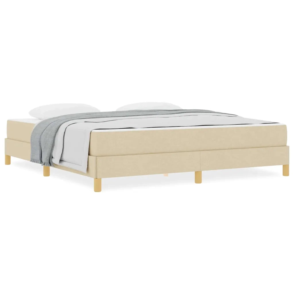 vidaXL Letto a molle Crema e Marrone 180 x 200 cm