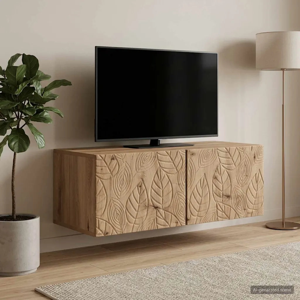 Mobile Porta TV da Muro 59,5 x 31 cm Rovere Artigianale 898884