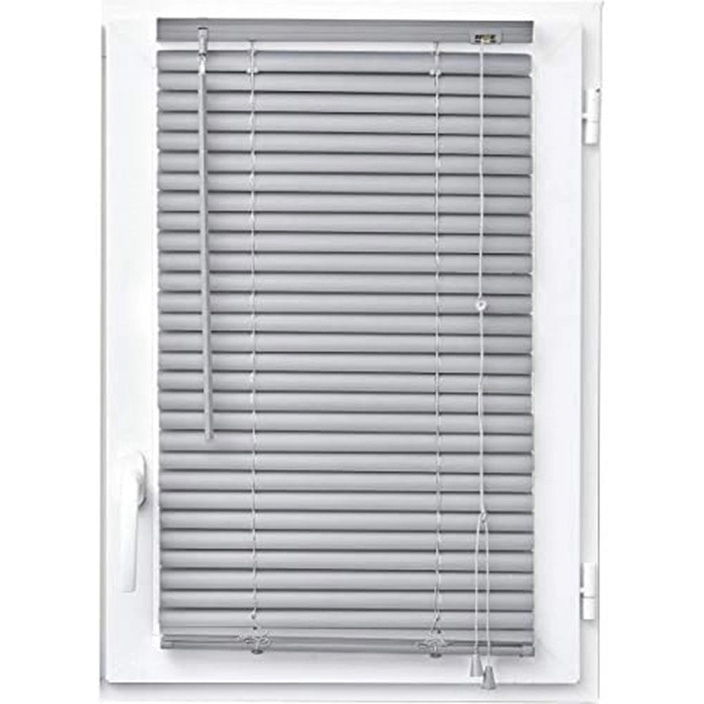 Trade Shop - Set 2 Pz Tenda Veneziana 80x160cm In Pvc Con Asta Casa Parasole In 2 Colori 015554 -