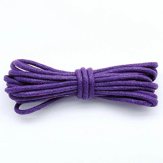 2 paia di cavi in cotone lunghe 160 cm - Cavi in cotone ronde di 2,5 mm - Cavi in cotone robusti - Cavi in cotone duraturi - Cavi per stivali - Cavi in cotone impermeabili - Per scarpe e stivali eleganti