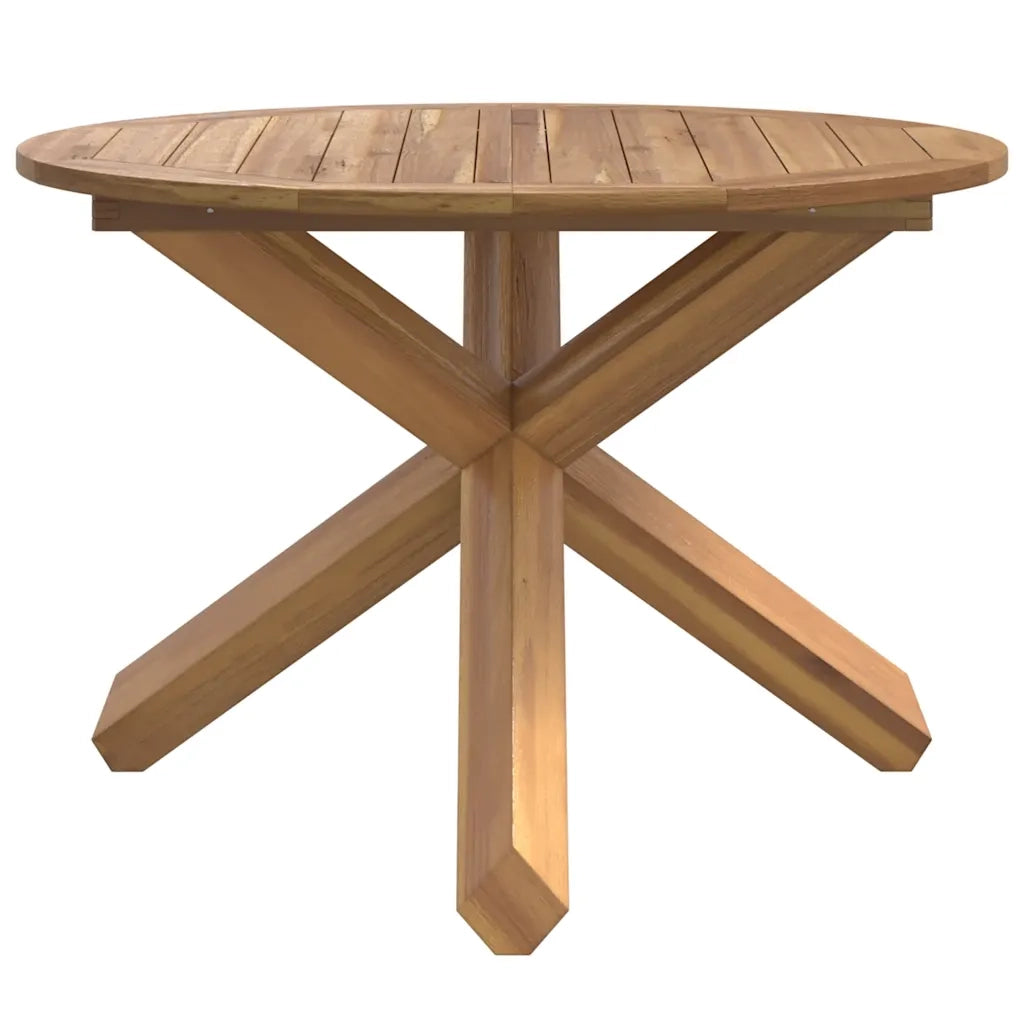 Tavolo da Giardino Ø109x74 cm in Legno Massello di Teak 4008083