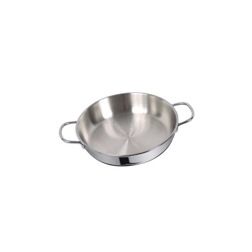 Sacim SCM600I26 Linea Eco Tegame in Acciaio Inox 18-10 con Triplo Fondo Superthermical Adatto a Tutti i Piani Cottura incluso Induzione Lavabile in Lavastoviglie colore Nero