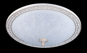 Plafoniera Ceiling & Wall in Metallo Aritos Bianco con Oro