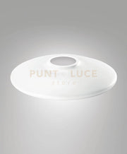 3805-58-102 DIFFUSORE/PARALUME IN METALLO BIANCO D.35CM H.6,3CM PER KIT LUCI LED 14W
