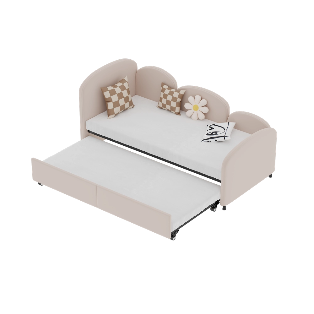 Letto a giorno-Xylo-imbottito, cassetti, divano, veluto, moderno