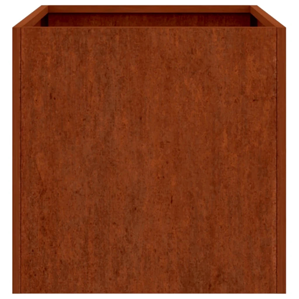 Fioriera | Cassetta per fiori | Vaso 62x30x29 cm Acciaio Corten