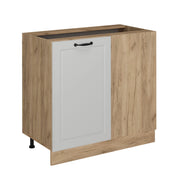 Mobile ad angolo cucina R-Line Bianco rustico/Rovere dorato 86 cm senza piano di lavoro Vicco