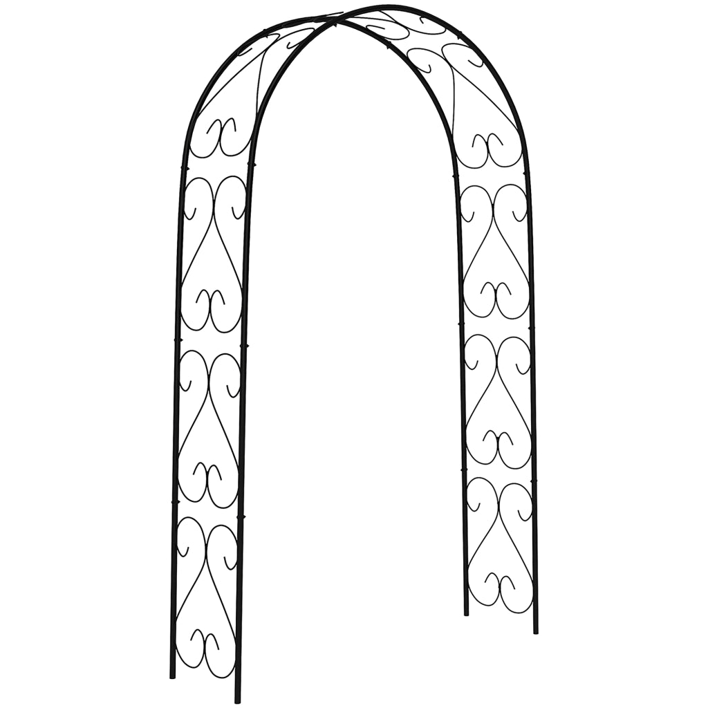 Arco da Giardino Vintage ¨C Zephmum ¨C Nero 125x37x230 cm