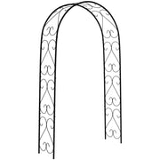 Arco da Giardino Vintage ¨C Zephmum ¨C Nero 125x37x230 cm