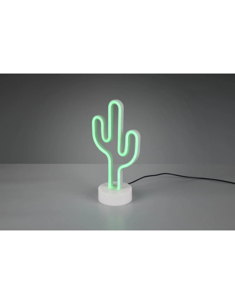 Lampada Da Tavolo Cactus Moderna Led Verde H29 cm Trio Lighting