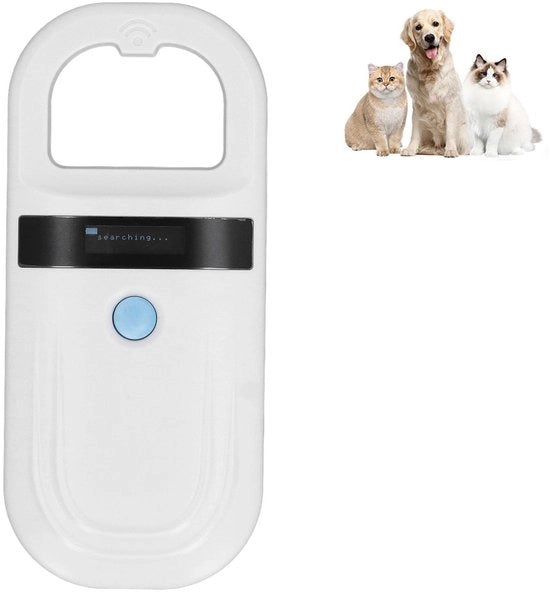 Scanner di microchip caricabile con chip di archiviazione ID scanner e display OLED - Diario portatile per lettura di microchip ISO11784/85 FDX-B ID64 – Adatto per animali domestici.