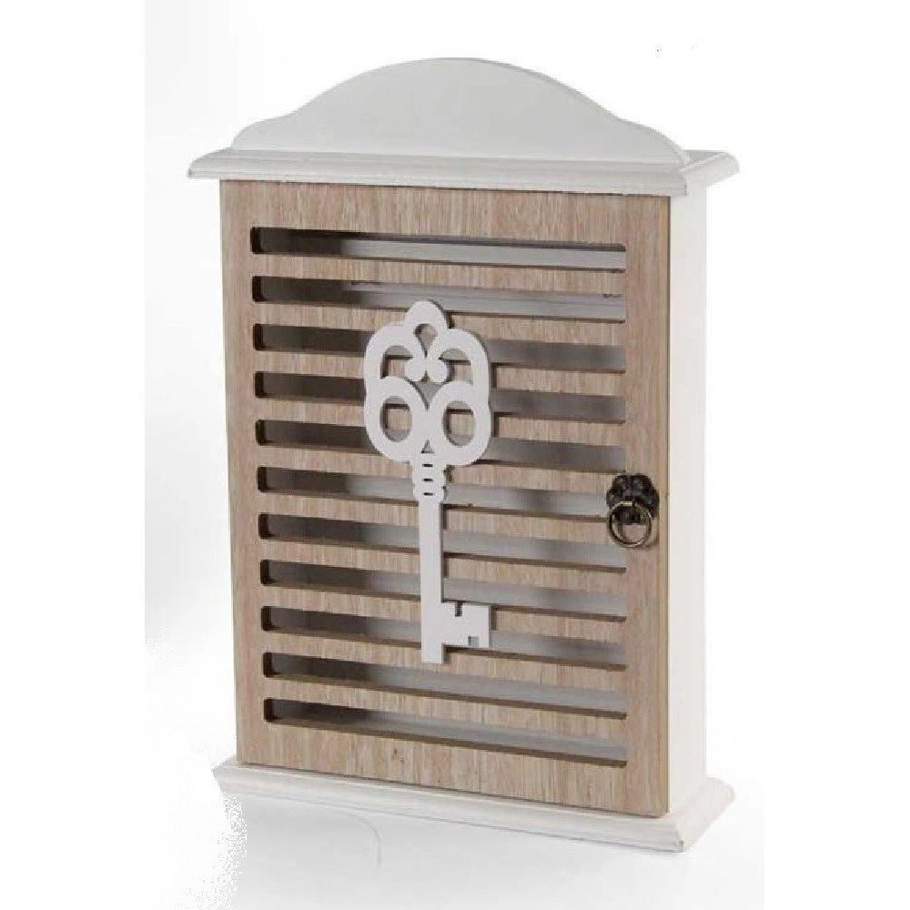 Trade Shop - Portachiavi Parete 19x6x28 Cm In Legno Chiave Appendino Decori Assortiti 762567 -