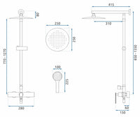Set Doccia Da Incasso Rea Aldi Gold