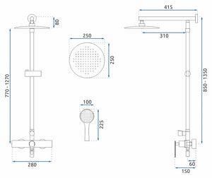 Set Doccia Da Incasso Rea Aldi Gold