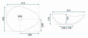 Lavabo Da Appoggio Rea Dora Stone