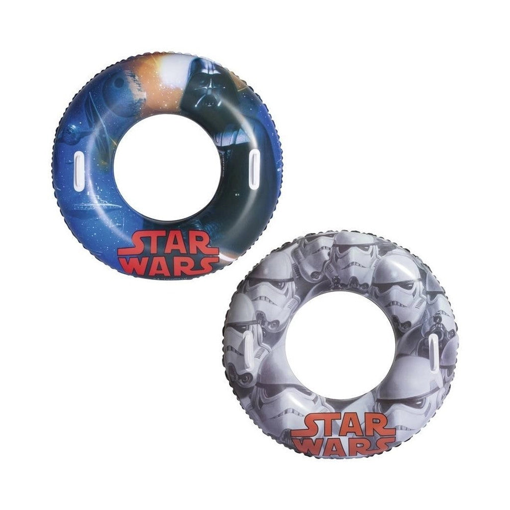 Trade Shop - Salvagente Ciambella Gonfiabile Con Maniglie Star Wars 91cm Per Mare Piscina 019952 -