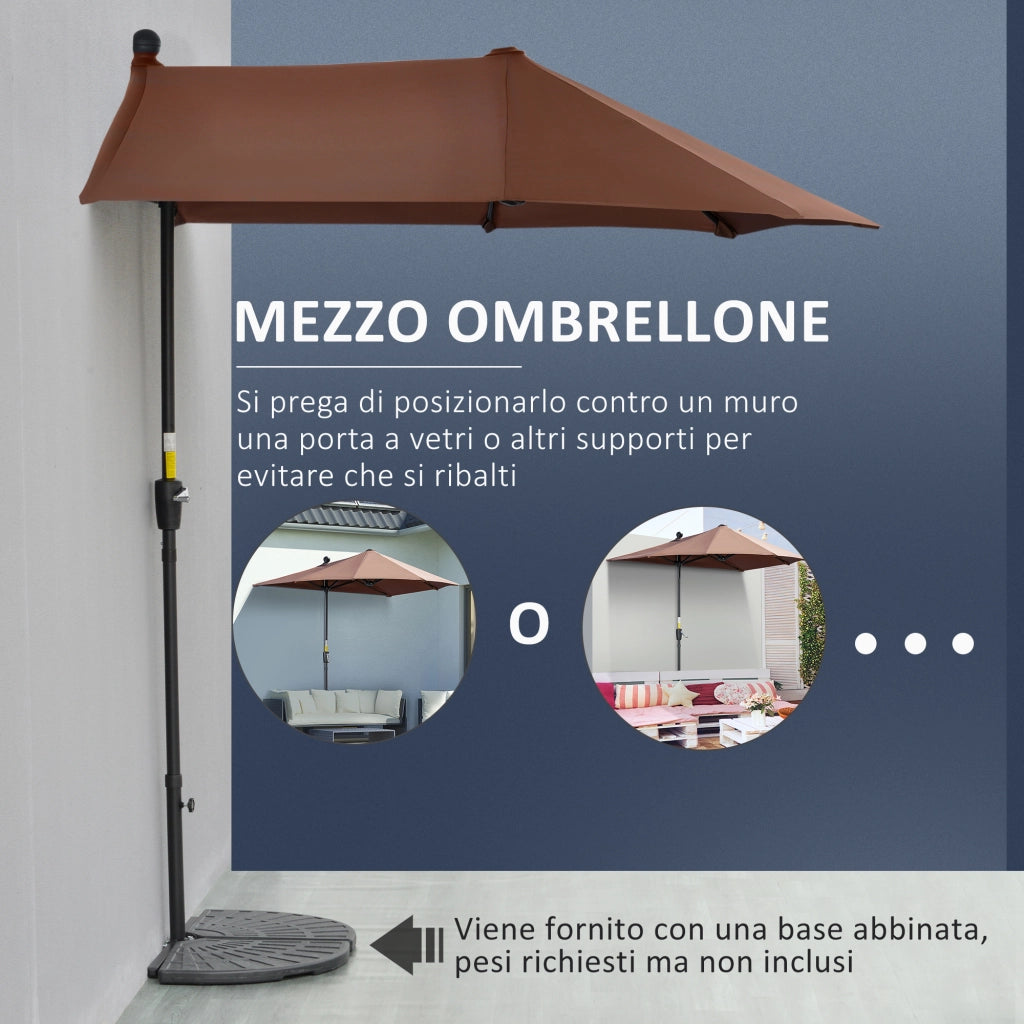 Ombrellone Doppio ¨C zephmum ¨C Caff¨¨ 2x2 m Acciaio Poliestere