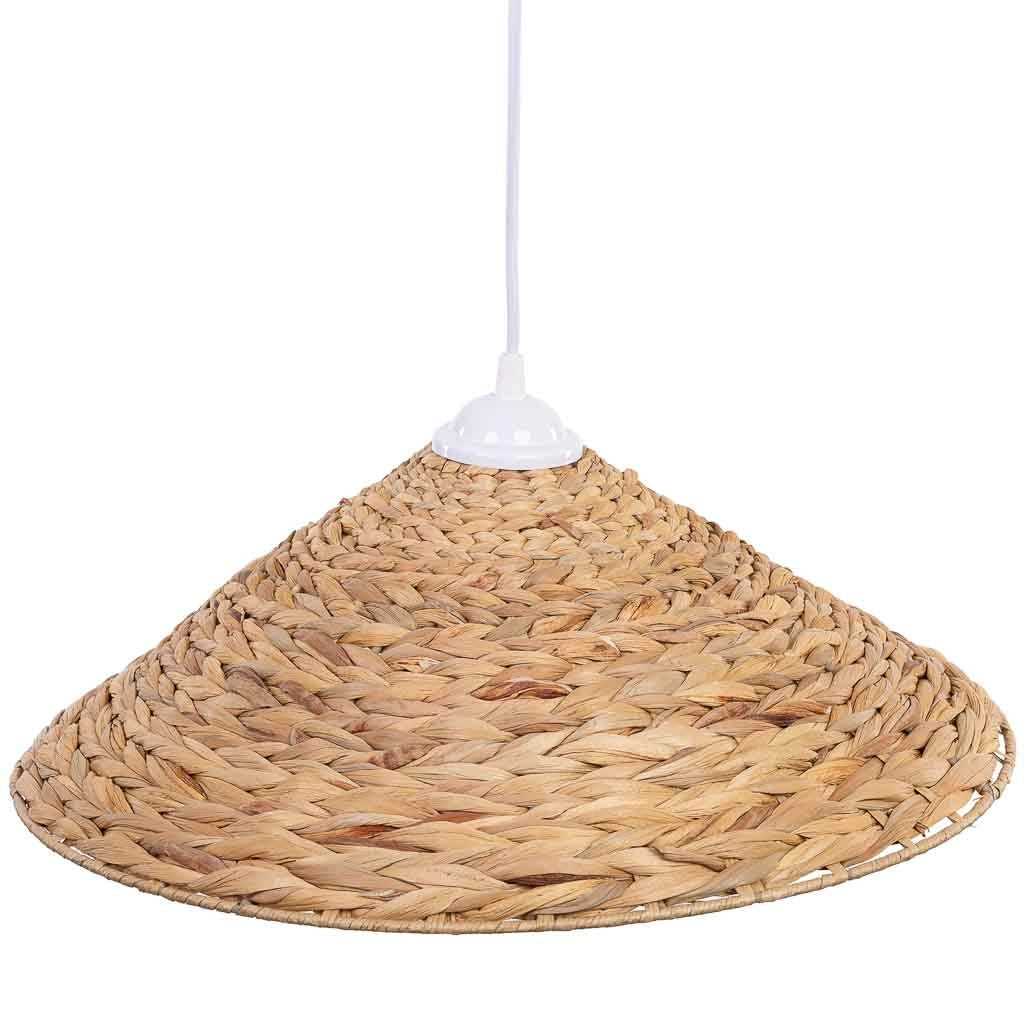 Lampada da soffitto in fibra di giacinto D44x14h cm