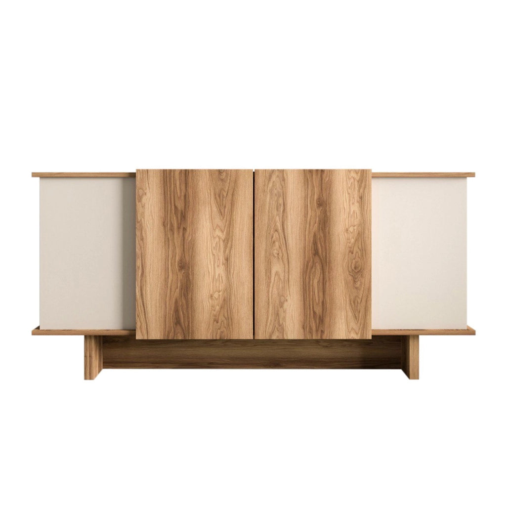 Credenza in legno "Diana" - 180 x 40 x 81 cm - Beige
